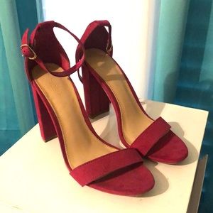 Magenta Charlotte Russe Chunky Heels